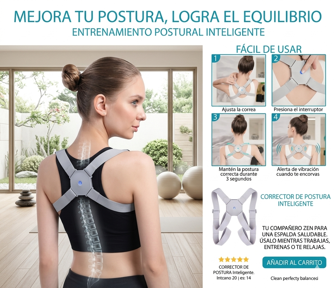Corrector de Postura de Espalda Inteligente