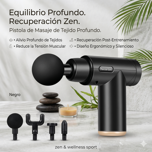 Pistola Masajeadora de Fascia Portátil