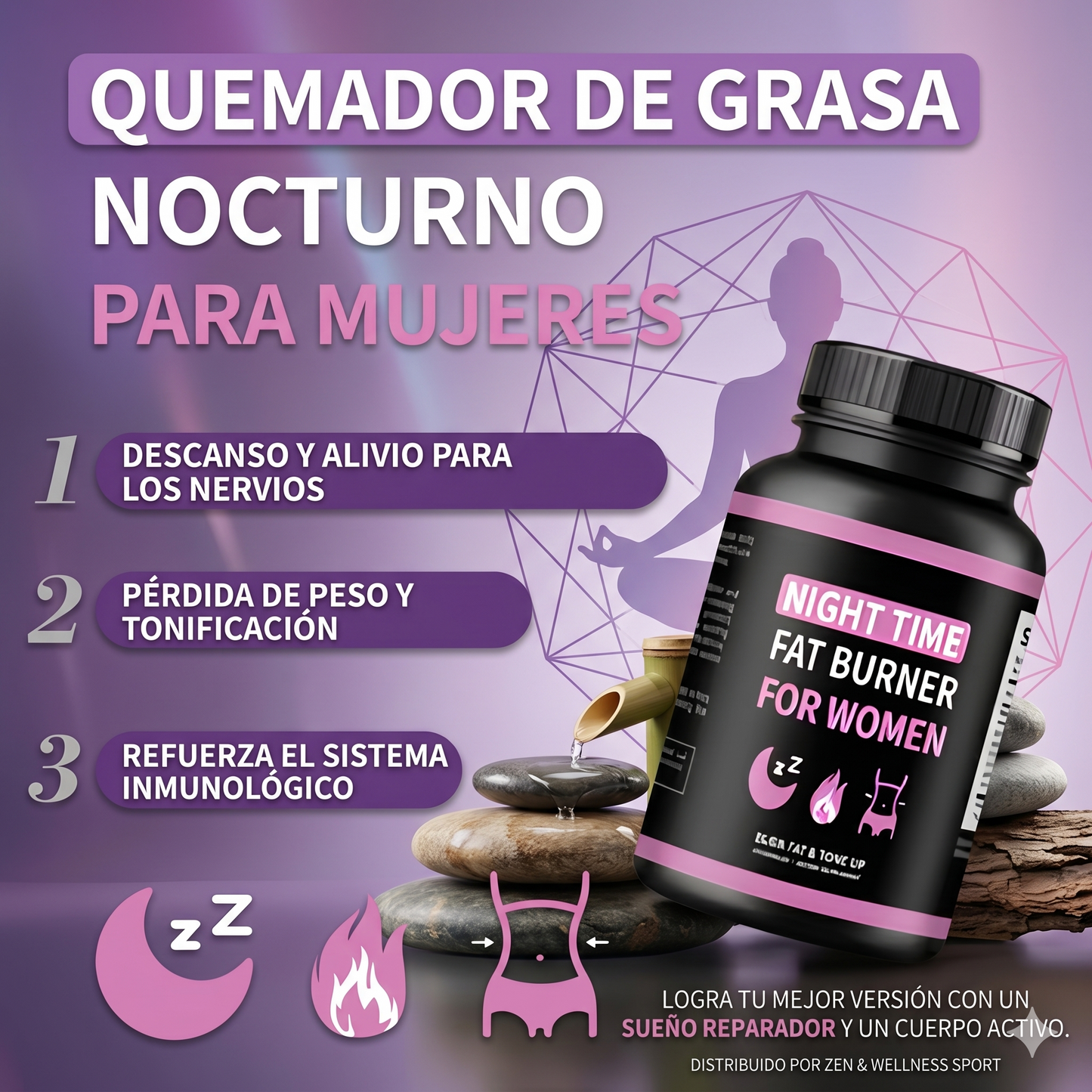 L-Carnitina Adelgazante para Mujeres Control De Peso Nocturno