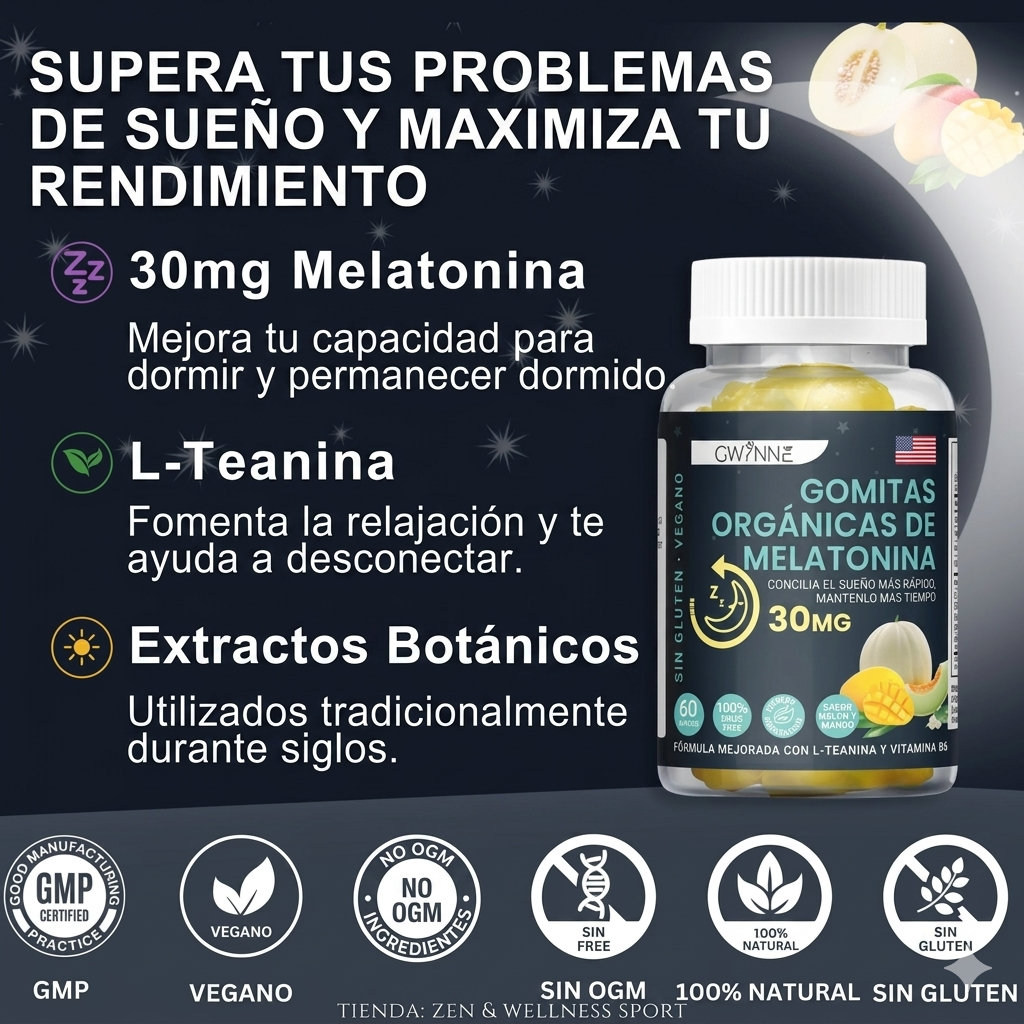Suplemento Melatonina Premium 60 Gomas