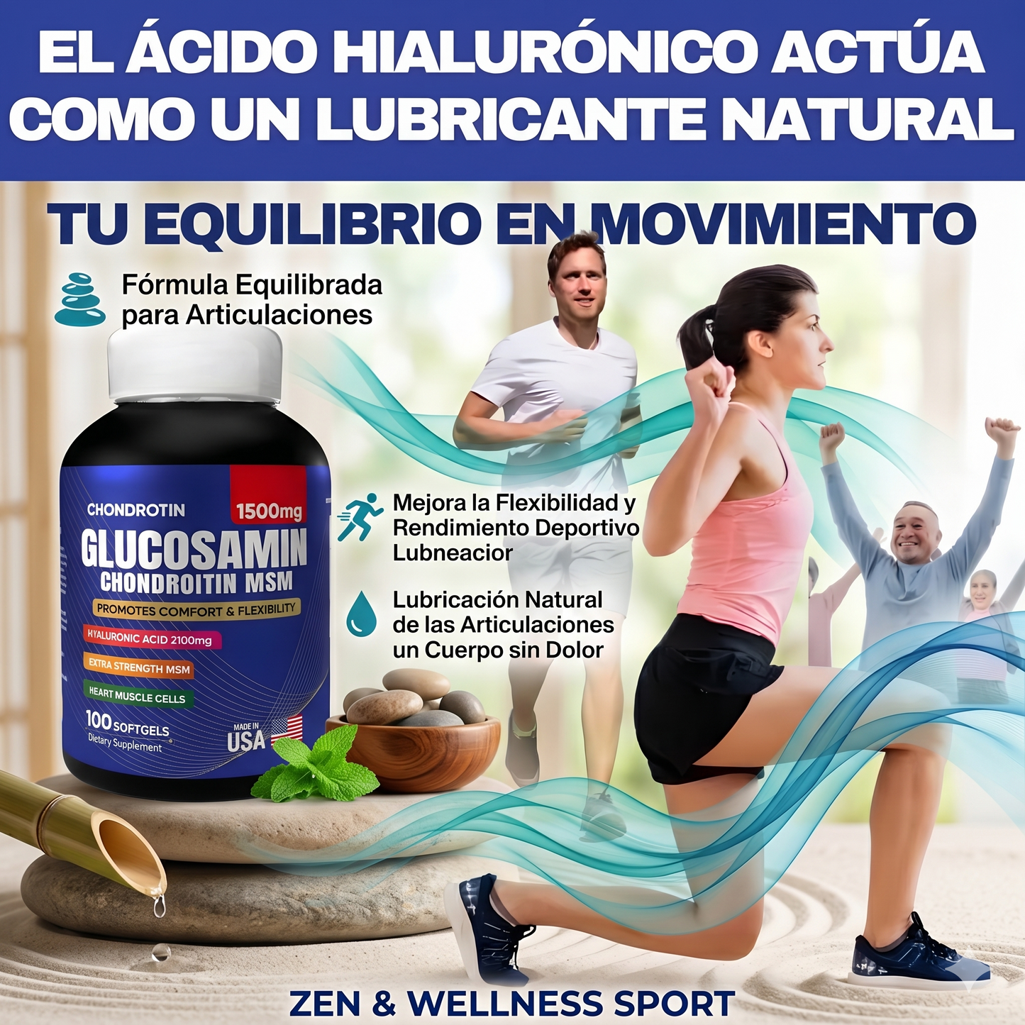 Suplemento Glucosamina Condroitina Msm