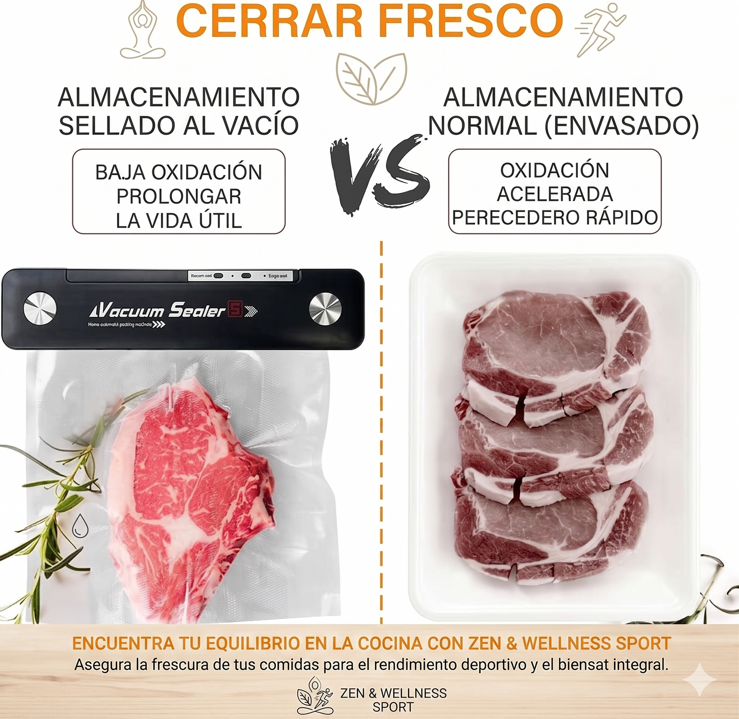 Selladora de Comida al Vacío