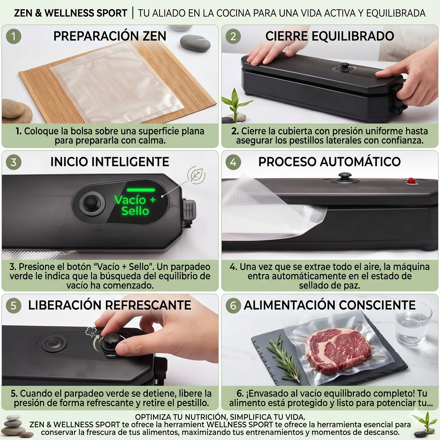 Selladora de Comida al Vacío